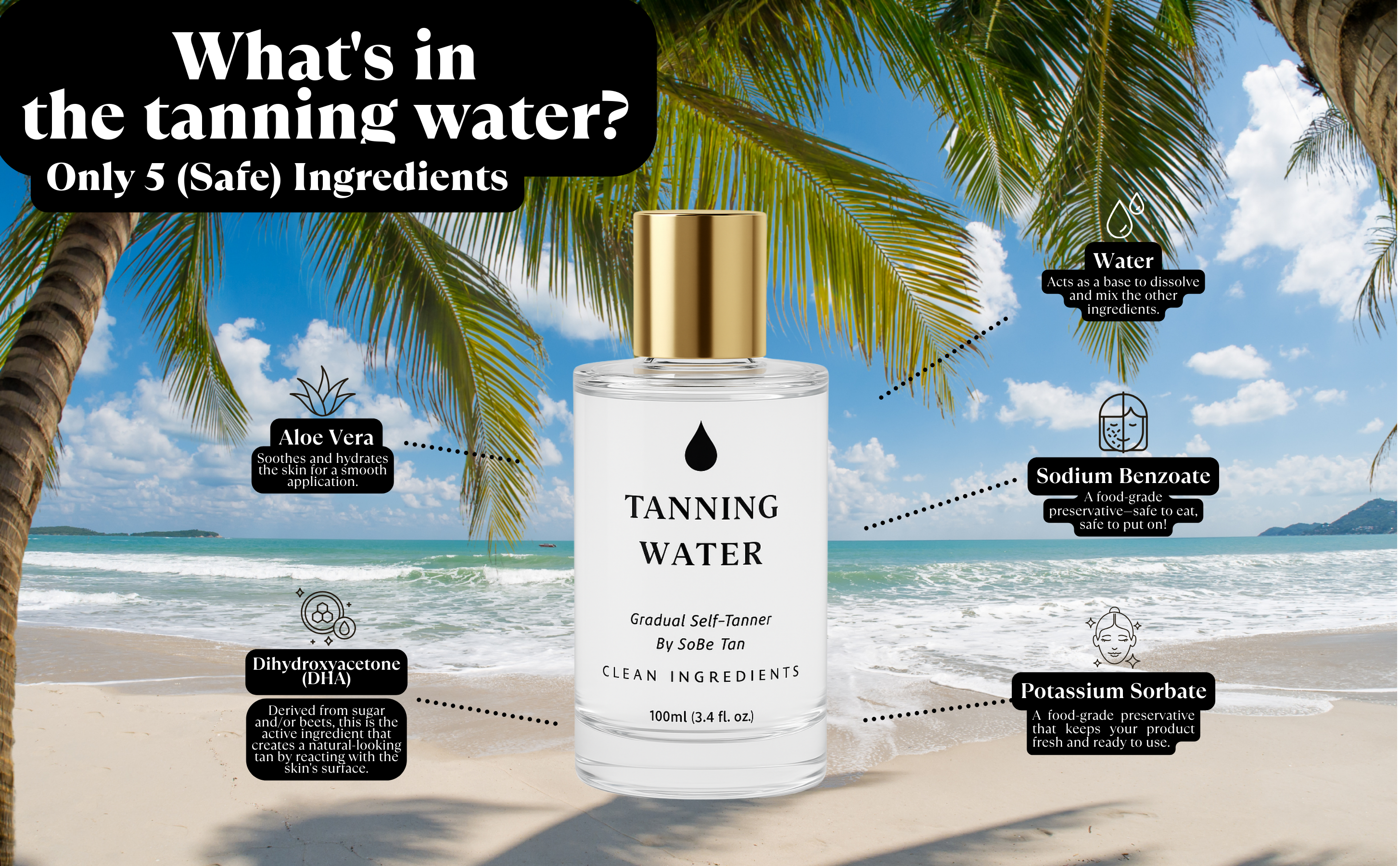 Sobe Tan Tanning Water