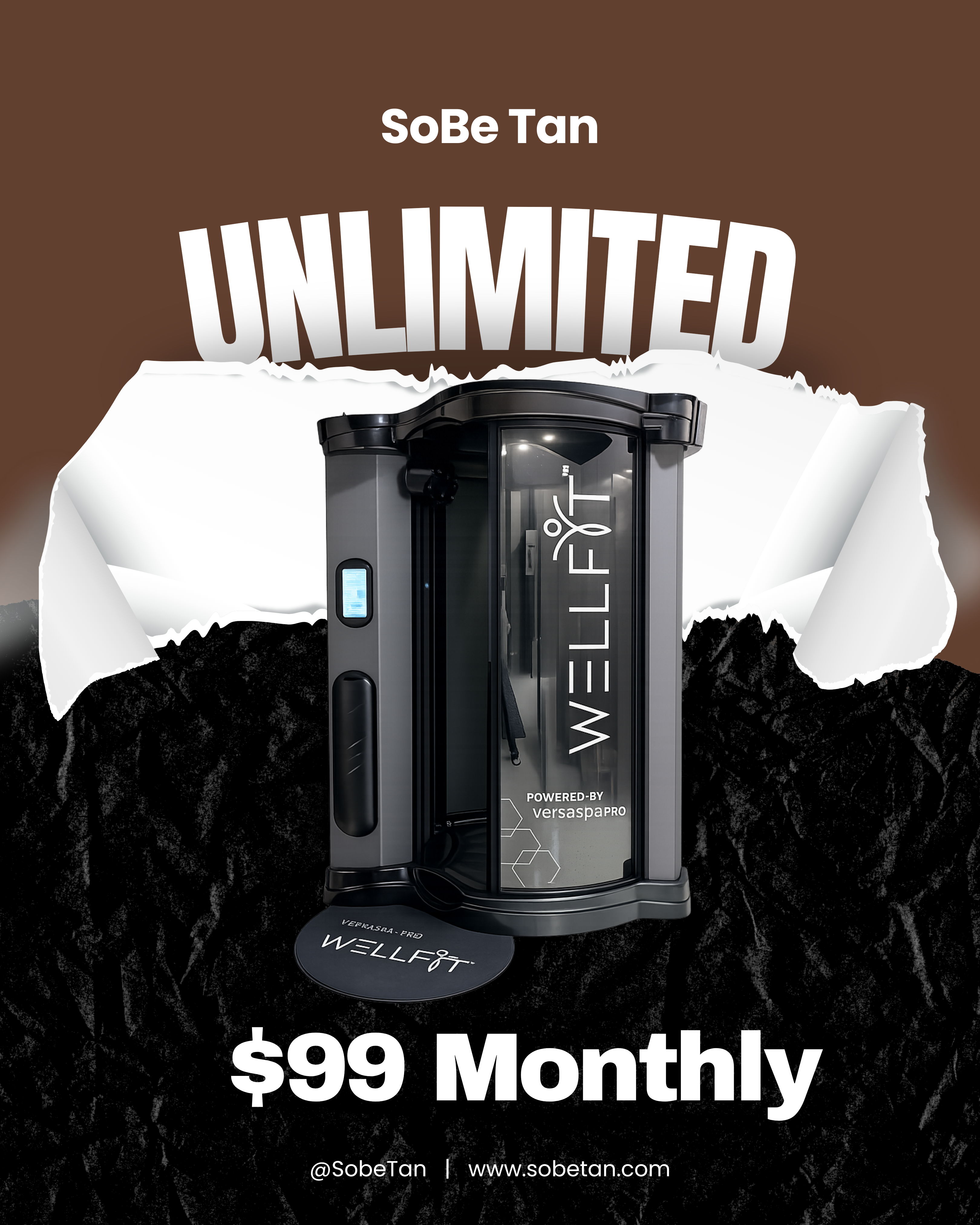 Unlimited 2025 VersaSpa Booth — $99 / Month