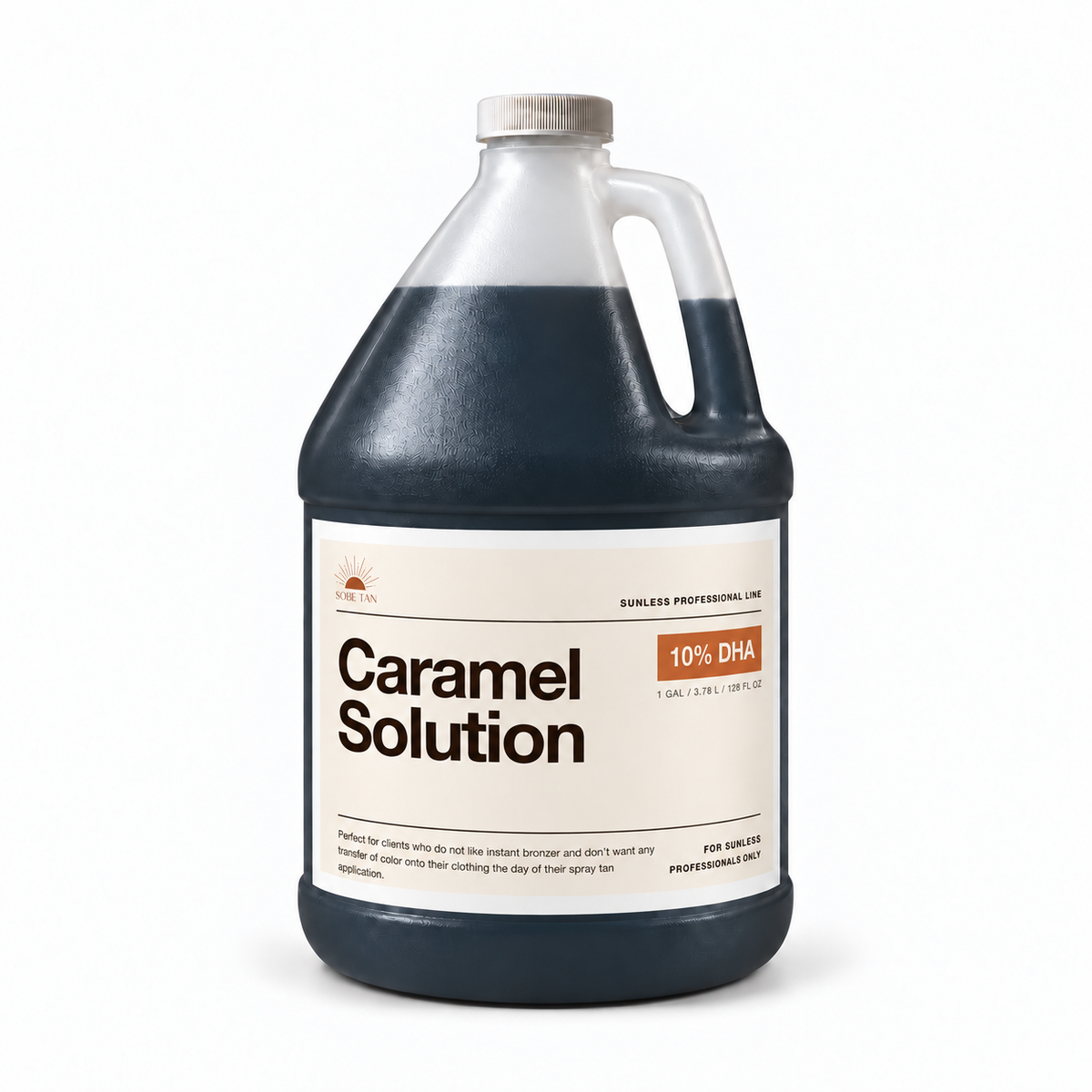 SoBe Tan Caramel professional one-gallon jug, 10% DHA