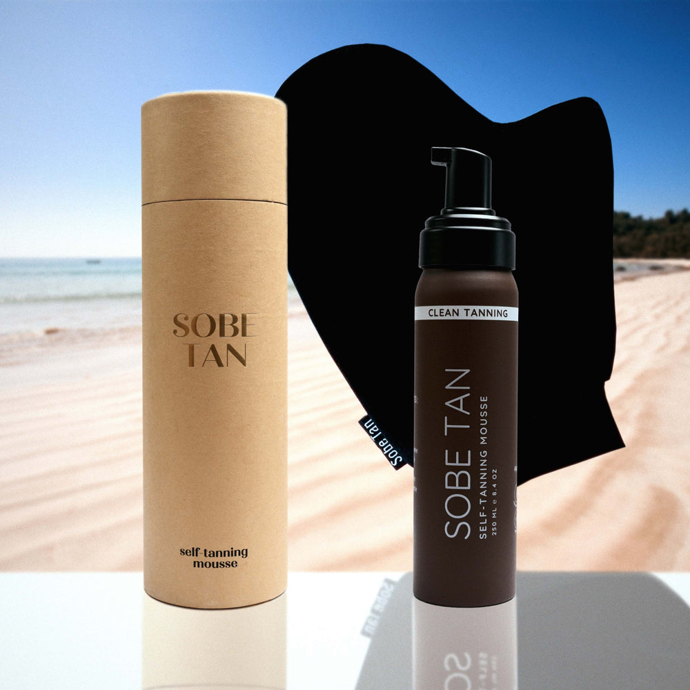 Mousse autobronceador con guante aplicador gratis