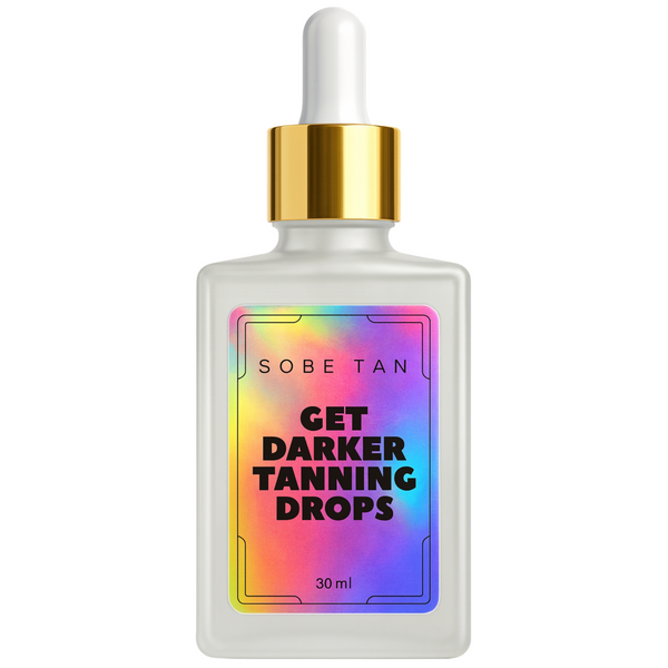 Sobe Tan Get Darker tanning drops bottle