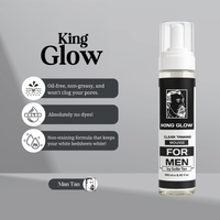 Self-Tanner for Men | King Glow - Water-Based, Fast-Drying Sunless Tanning Foam for Body and Face - Natural Tan Without the Sun (Mitt Included)