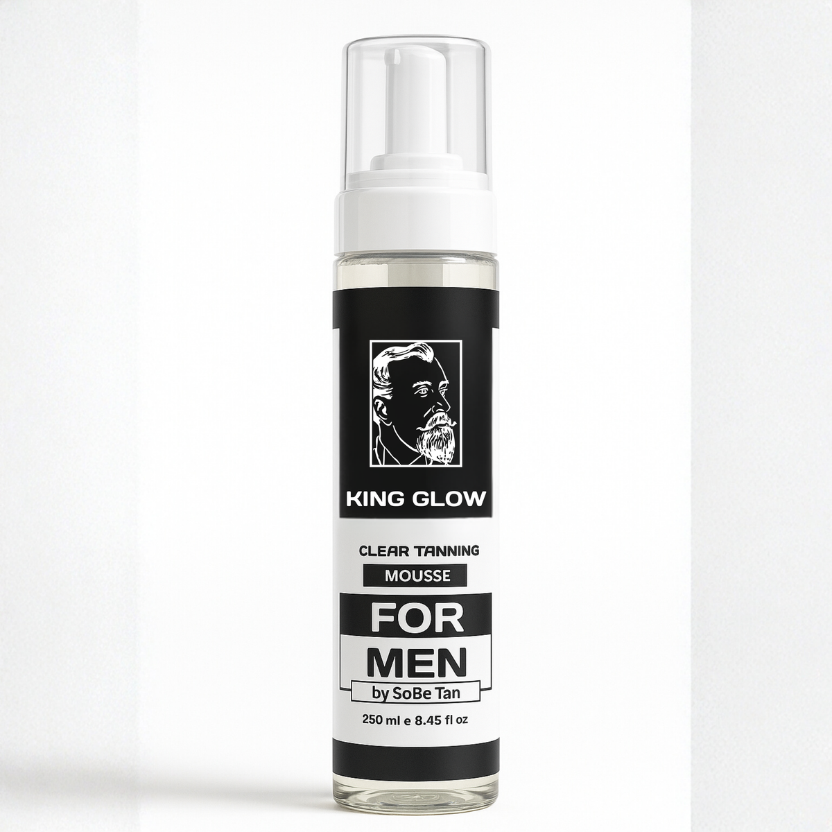 Self-Tanner for Men | King Glow - Water-Based, Fast-Drying Sunless Tanning Foam for Body and Face - Natural Tan Without the Sun (Mitt Included)