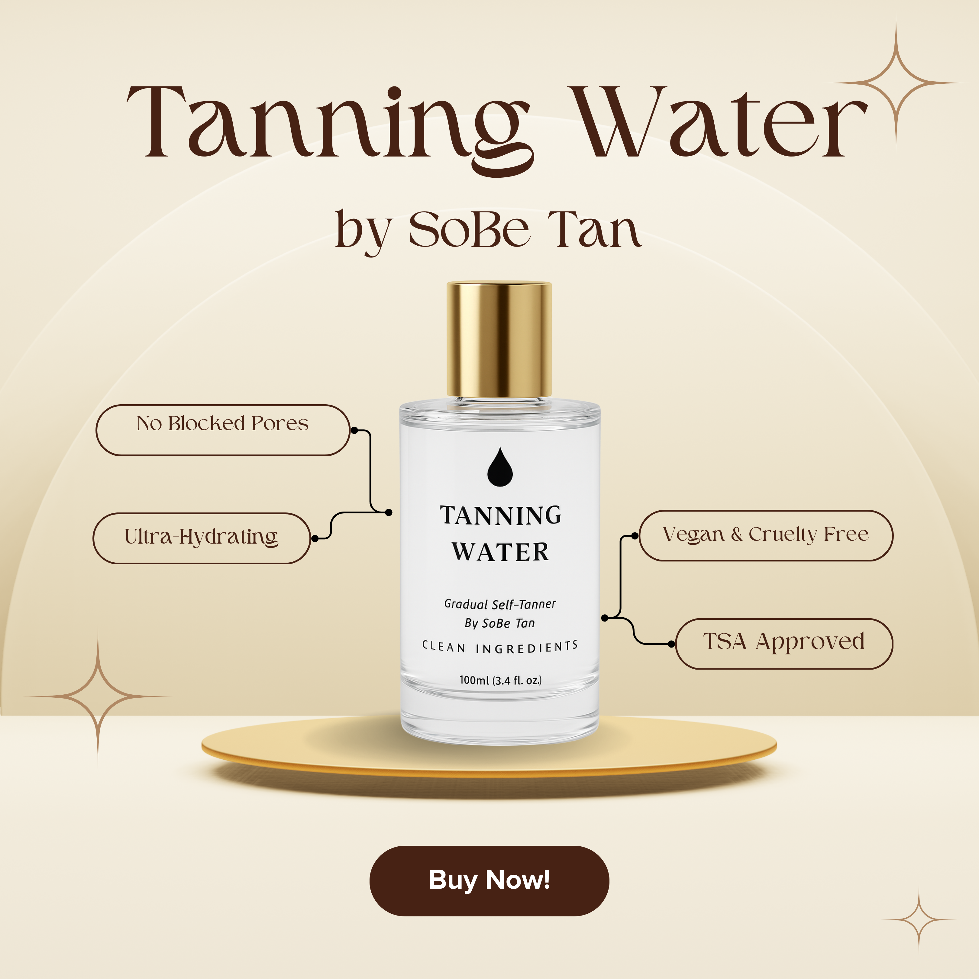 Sobe Tan Tanning Water