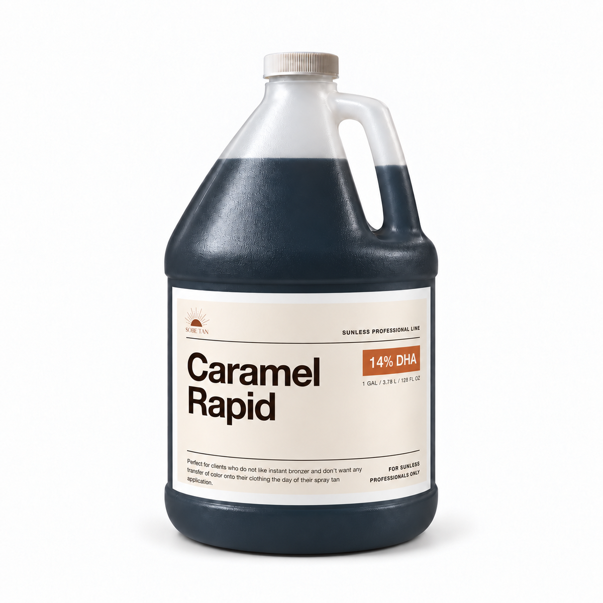 SoBe Tan Caramel Rapid professional one-gallon jug, 14% DHA