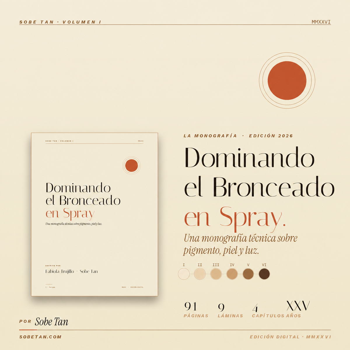 Dominando el Arte del Bronceado en Spray, libro digital en español de 91 páginas
