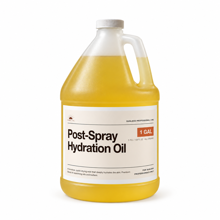 SoBe Tan Post-Spray Hydration Oil one-gallon jug