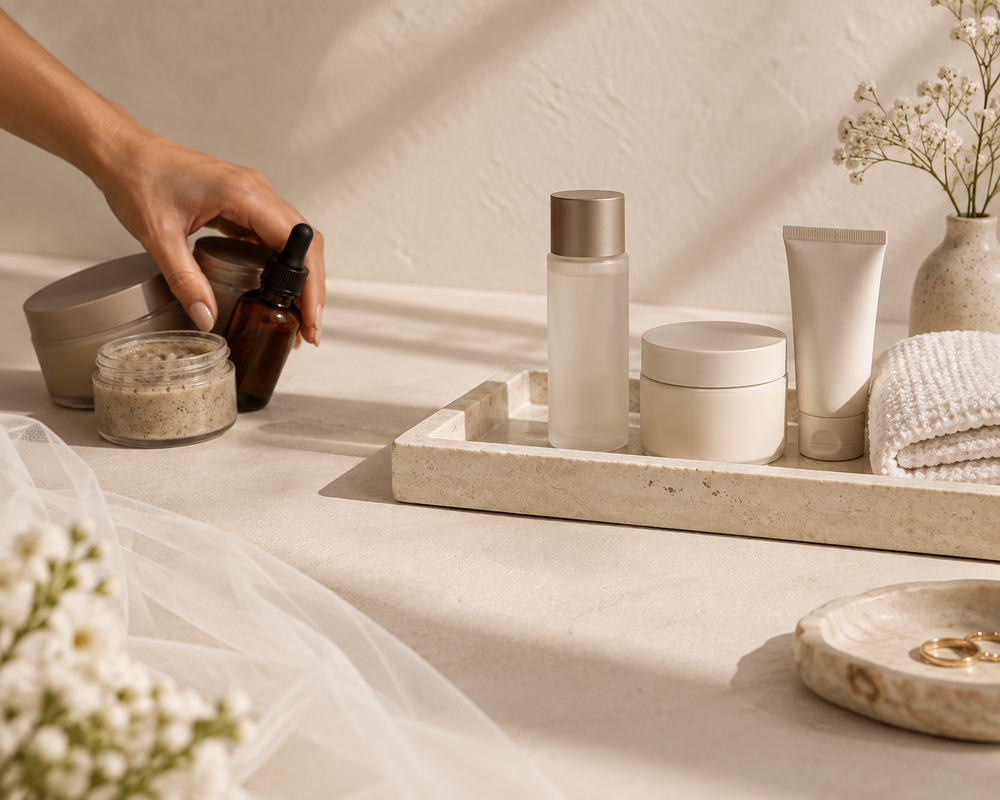 Setting exfoliants and retinol aside a week before